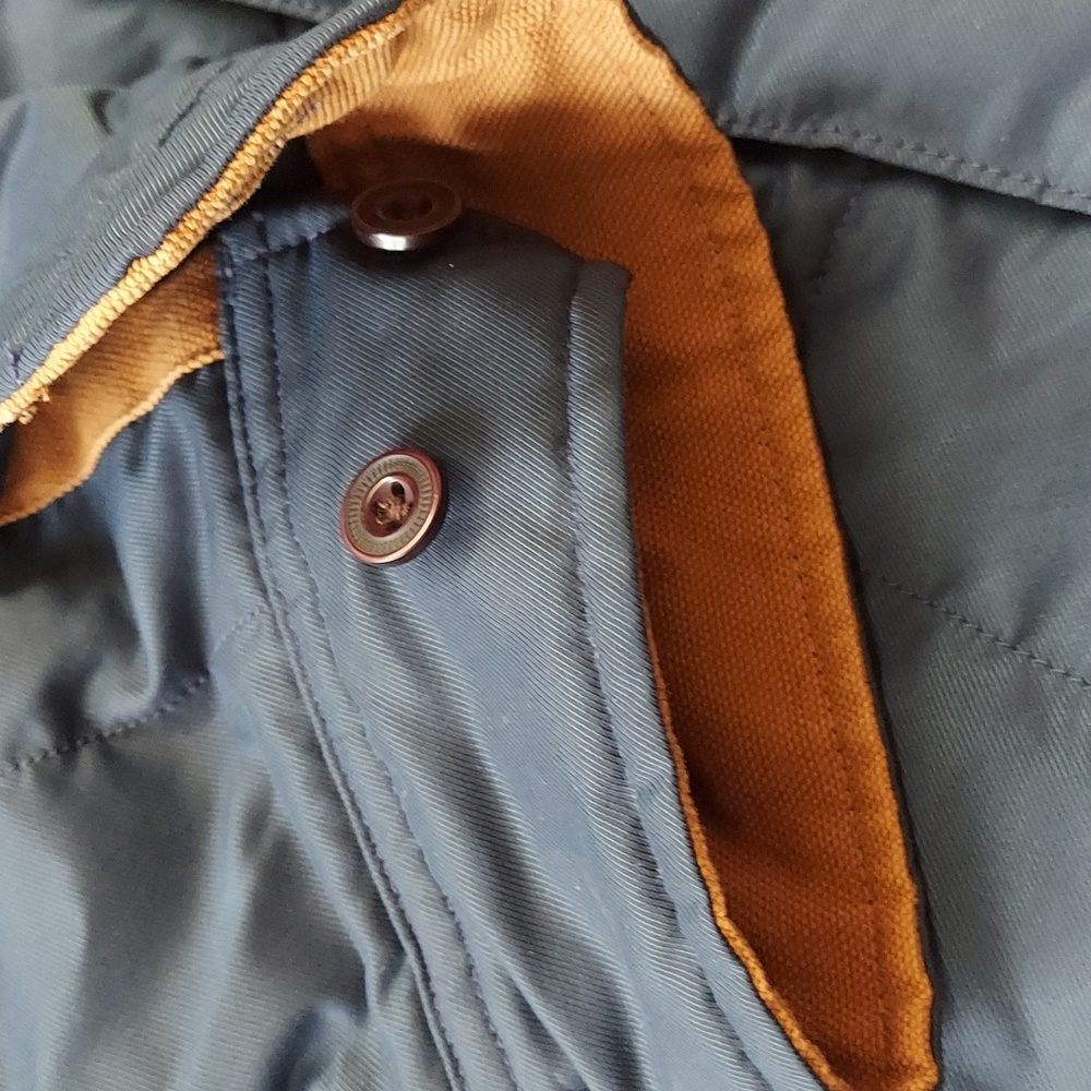 NWOT Timberland Men's Navy Quilted Jacket Collared  Size XL Outdoor Woodsy - Picture 11 of 12